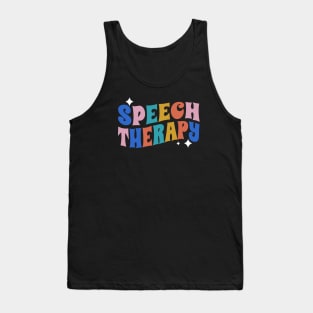 Speech Therapy - retro vintage Tank Top